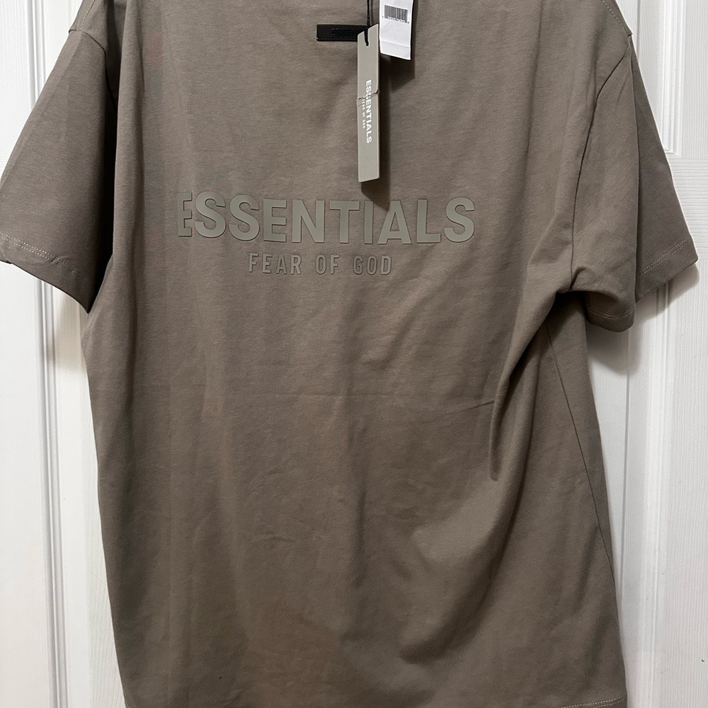 Fear of God Essentials Taupe Short Sleeve Tee